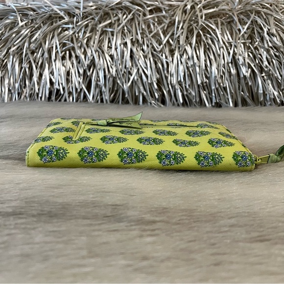 Vera Bradley Citron 2006 Travel Wallet Yellow Green Blue Y2K Zipper Passport - Picture 9 of 12